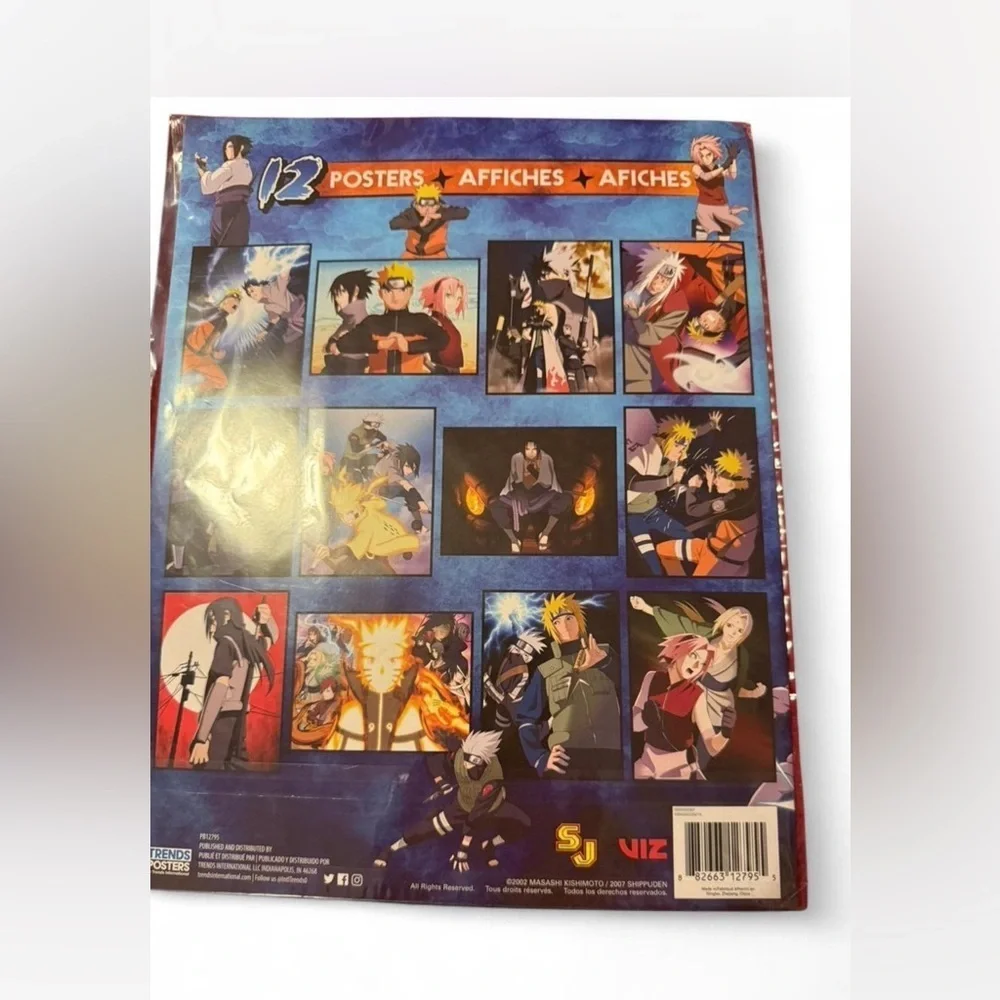 Naruto Shippuden poster and sticker books set
